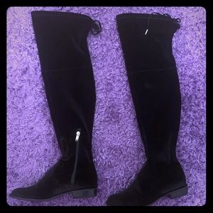Marc Fisher black knee high boots